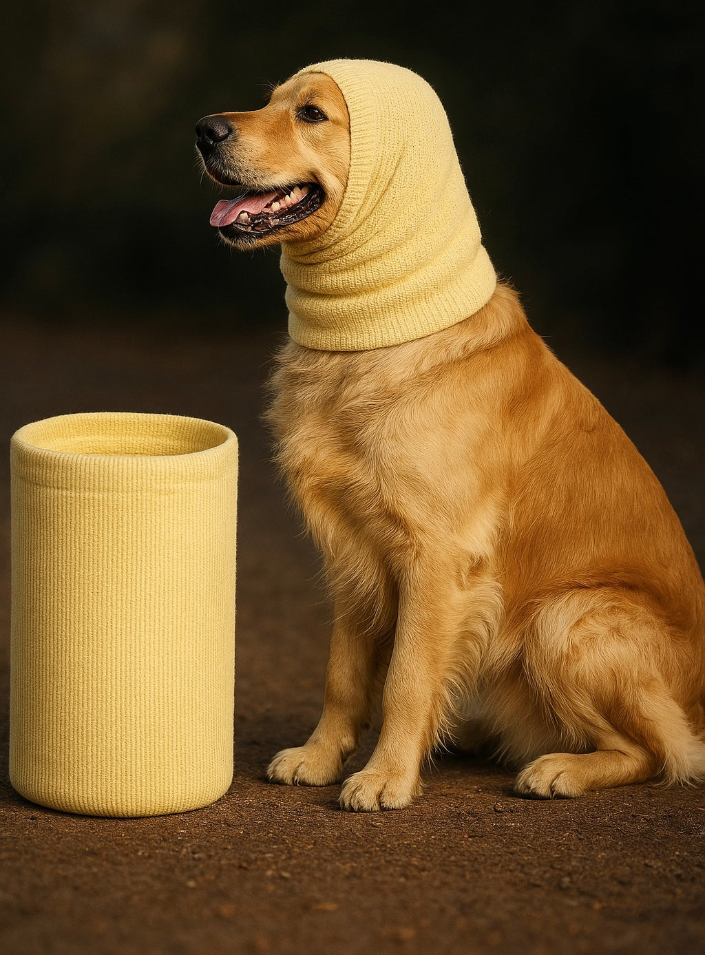 Dog Ear Cover Hoodies - Noise Protection Ear Muffs Headband Scarf (Pink, Large)